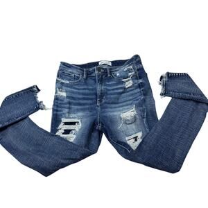 BKE Parker Universal Fit High Rise Ankle Tall Blue Denim Jeans Women’s 28x30